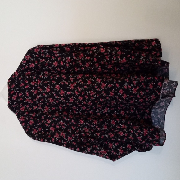 Ralph Lauren Ditsy Floral on Black Button Up Shirt - Picture 8 of 11